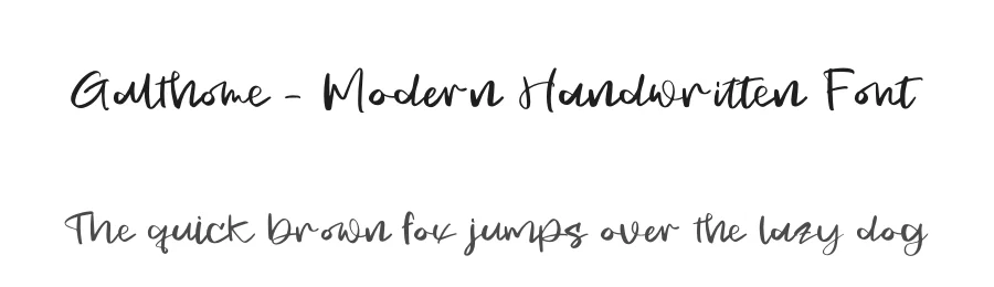 Galthome – Modern Handwritten Font by letterenastudios — Script Handwritten Font