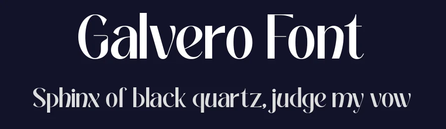 Galvero Font by Say Studio — Display Font — thumbnail 2
