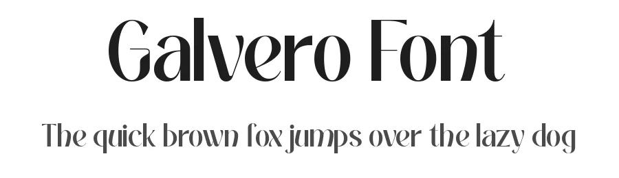 Galvero Font by Say Studio — Display Font