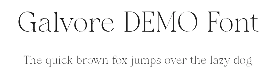 Galvore DEMO Font by Say Studio — Display Font