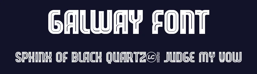 Galway Font by mhdafifersya — Sans Serif Font — thumbnail 2