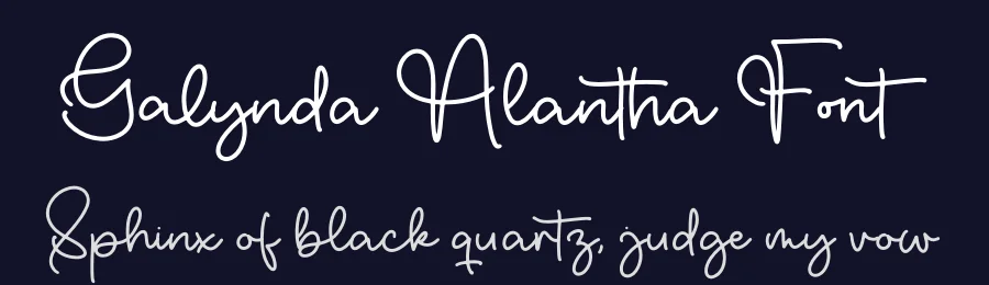 Galynda Alantha Font by letterfabric — Script Handwritten Font — thumbnail 2