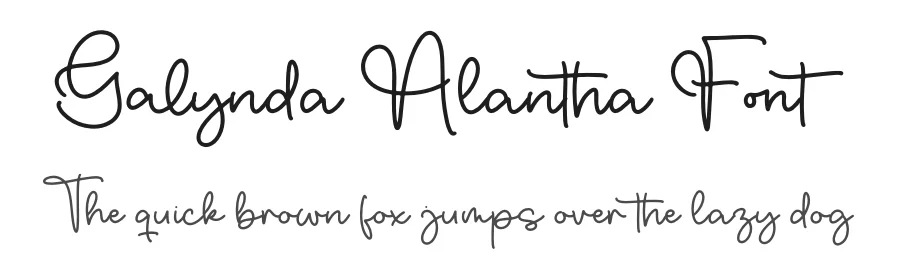 Galynda Alantha Font by letterfabric — Script Handwritten Font