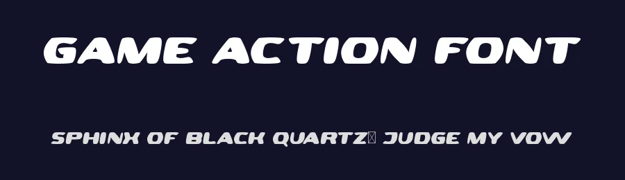 Game Action Font by noahtype — Script Handwritten Font — thumbnail 2