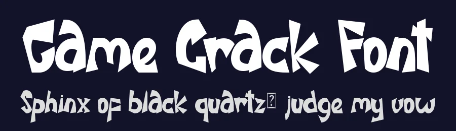 Game Crack Font by Yoga Letter — Display Font — thumbnail 2