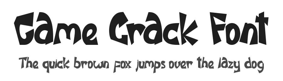 Game Crack Font by Yoga Letter — Display Font