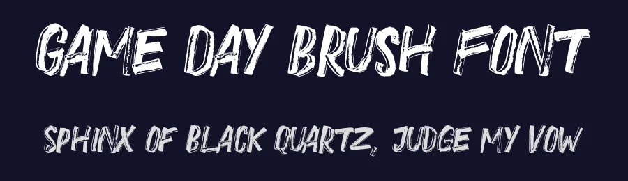 Game Day Brush Font by Surplus Type Co — Script Handwritten Font — thumbnail 2