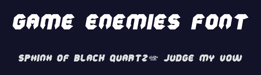 Game Enemies Font by noahtype — Decorative Font — thumbnail 2