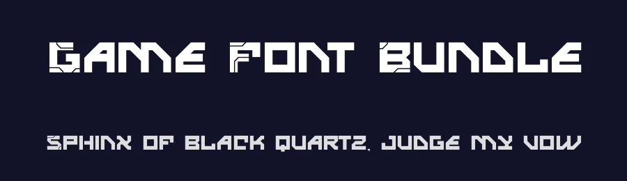 Game Font Bundle by Maknastd — Display Font — thumbnail 2