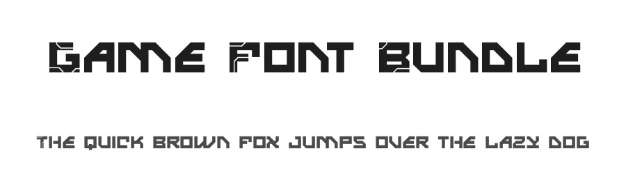 Game Font Bundle by Maknastd — Display Font