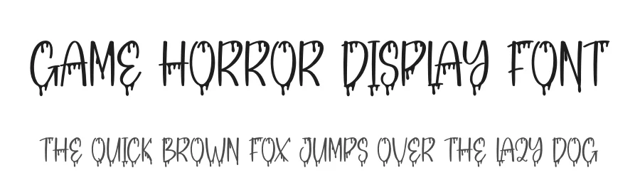 Game Horror Display Font by andikastudio — Display Font