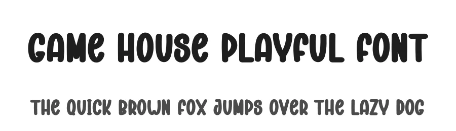 Game House Playful Font by andikastudio — Display Font