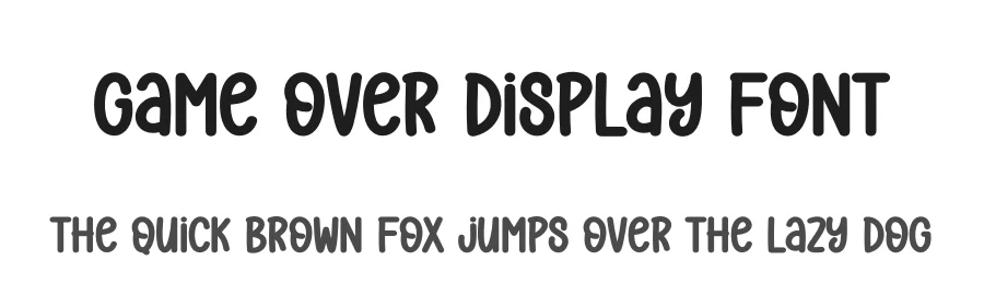 Game Over Display Font by Wati Studio — Display Font