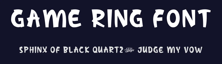 Game Ring Font by VinType — Display Font — thumbnail 2