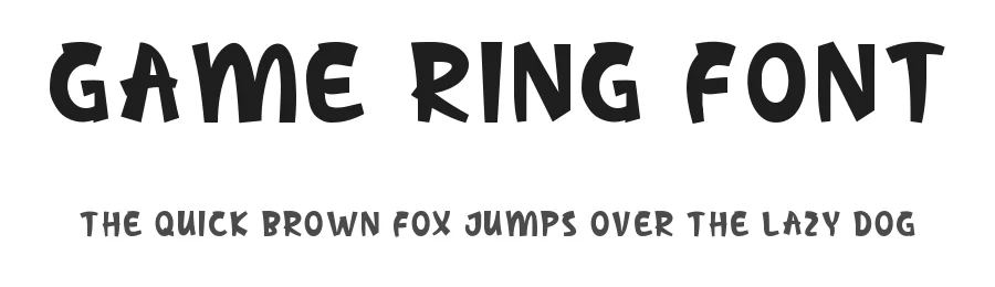 Game Ring Font by VinType — Display Font