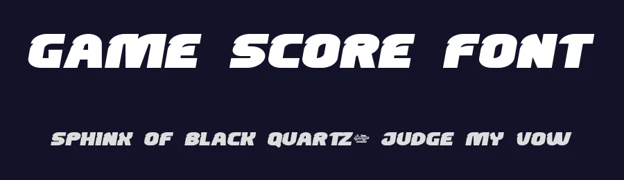 Game Score Font by noahtype — Decorative Font — thumbnail 2