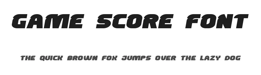 Game Score Font by noahtype — Decorative Font