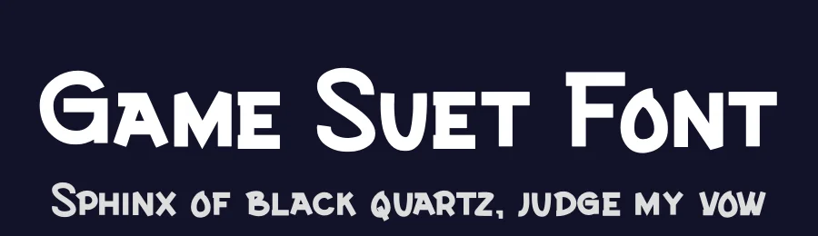 Game Suet Font by letterfiastudio — Display Font — thumbnail 2