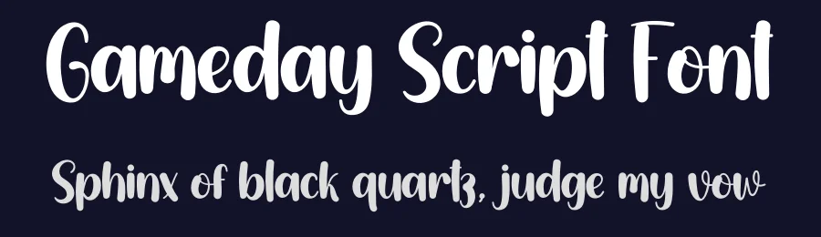 Gameday Script Font by creativeletter — Display Font — thumbnail 2