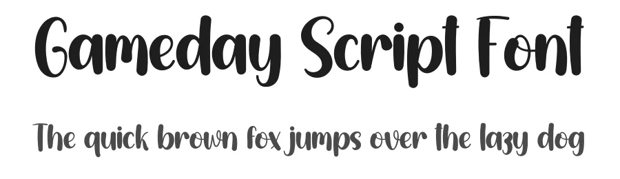 Gameday Script Font by creativeletter — Display Font