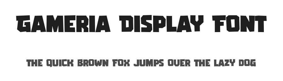 Gameria Display Font by Tokokoo — Display Font
