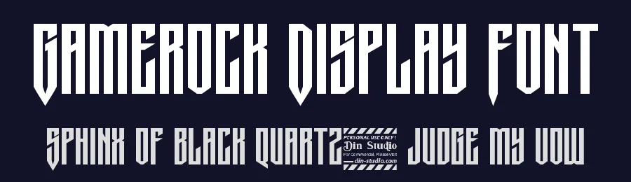 Gamerock Display Font by Din Studio — Display Font — thumbnail 2