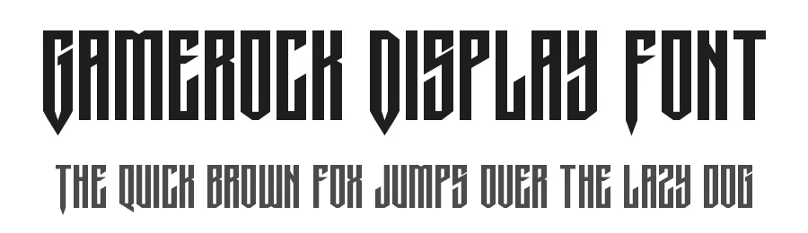Gamerock Display Font by Din Studio — Display Font