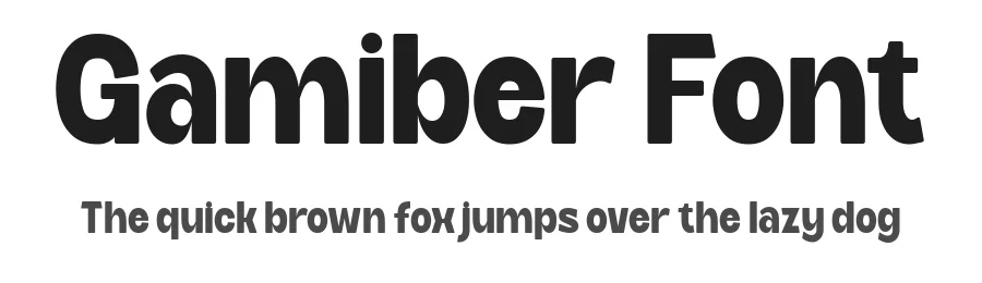 Gamiber Font by burntilldead — Sans Serif Font