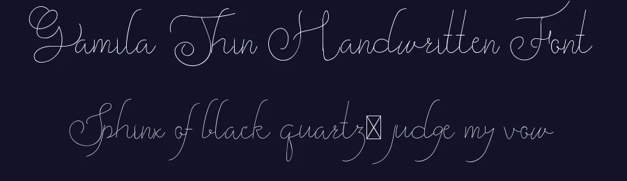 Gamila Thin Handwritten Font by edricstudio — Script Handwritten Font — thumbnail 2