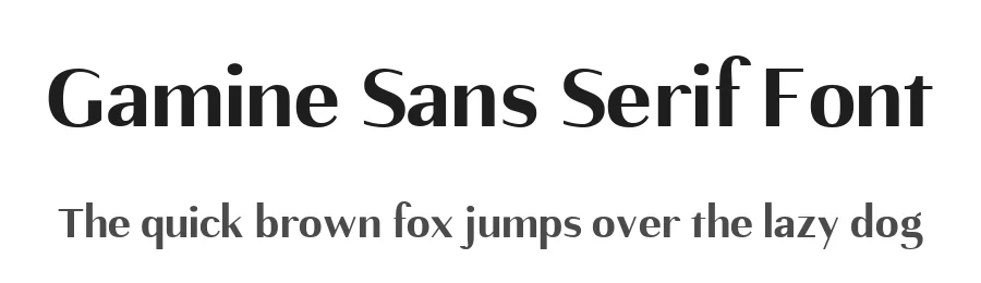 Gamine Sans Serif Font by Tapiwanashe Sebastian Garikayi — Sans Serif Font