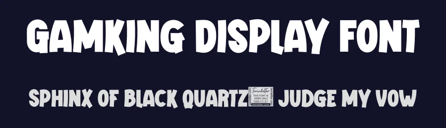 Gamking Display Font by twinletter — Display Font — thumbnail 2