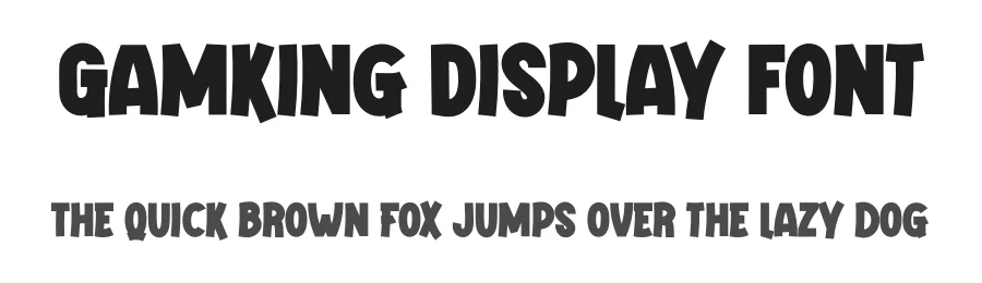 Gamking Display Font by twinletter — Display Font