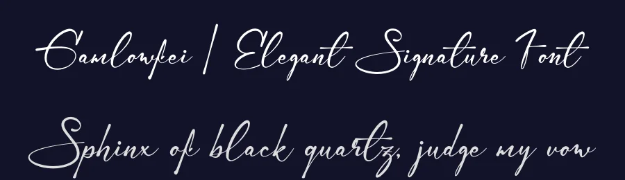 Gamlowfei | Elegant Signature Font by Denustudios — Serif Font — thumbnail 2