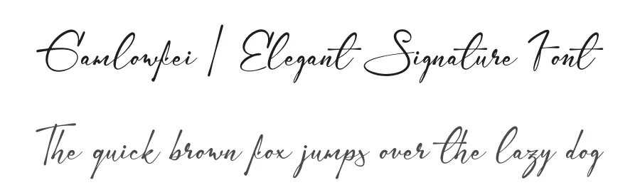Gamlowfei | Elegant Signature Font by Denustudios — Serif Font