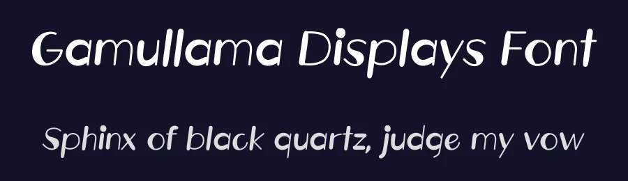 Gamullama Displays Font by andikastudio — Display Font — thumbnail 2