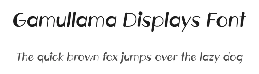 Gamullama Displays Font by andikastudio — Display Font