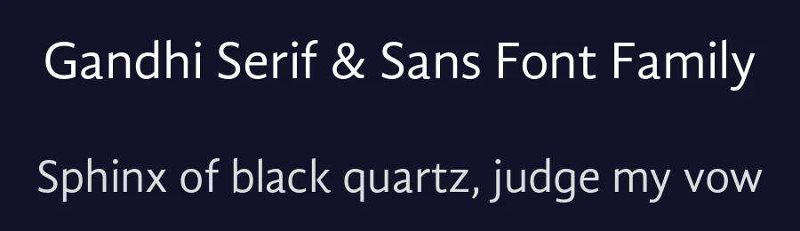 Gandhi Serif & Sans Font Family by Raúl Plancarte — Sans Serif Font — thumbnail 2