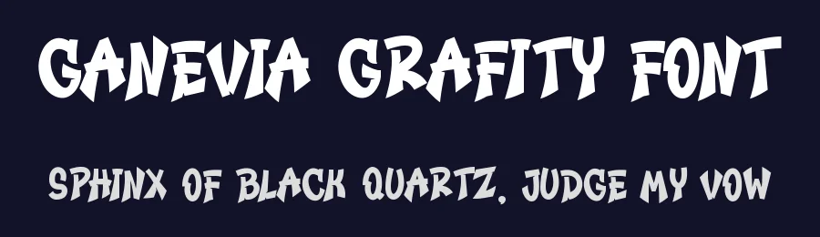 Ganevia Grafity Font by Onotype — Display Font — thumbnail 2