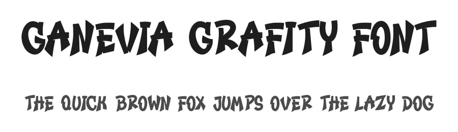 Ganevia Grafity Font by Onotype — Display Font
