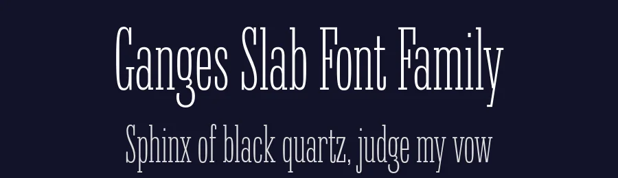 Ganges Slab Font Family by ROHH — Slab Serif Font — thumbnail 2