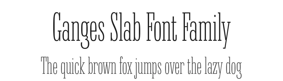 Ganges Slab Font Family by ROHH — Slab Serif Font