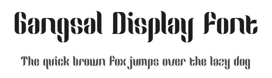 Gangsal Display Font by Dantype — Display Font
