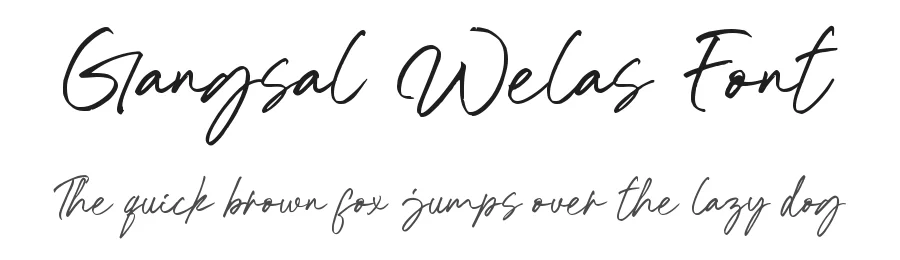 Gangsal Welas Font by GFRcreative — Script Handwritten Font