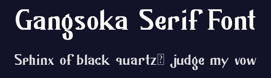 Gangsoka Serif Font by prioritype — Serif Font — thumbnail 2