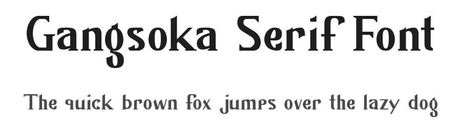 Gangsoka Serif Font by prioritype — Serif Font