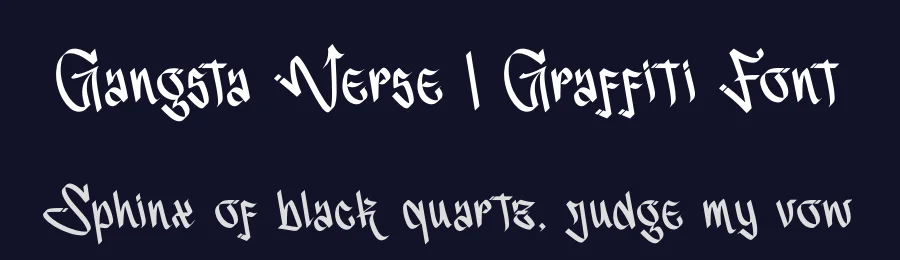 Gangsta Verse | Graffiti Font by Denustudios — Decorative Font — thumbnail 2