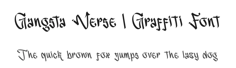 Gangsta Verse | Graffiti Font by Denustudios — Decorative Font