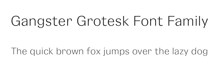 Gangster Grotesk Font Family by Fresh Fonts β Sans Serif Font