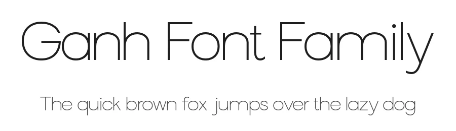 Ganh Font Family by Truong Nguyen Huy — Sans Serif Font
