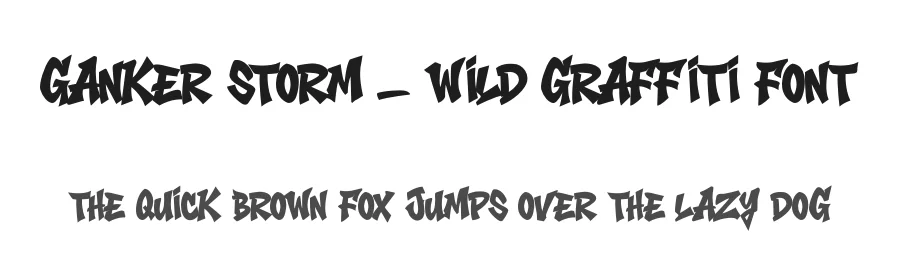 Ganker Storm – Wild Graffiti Font by Cikareotype Studio — Display Font